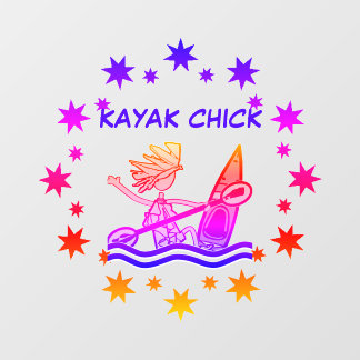 Vinilos Para Cristales Diseños de Auto Ventana de Kayak Chick