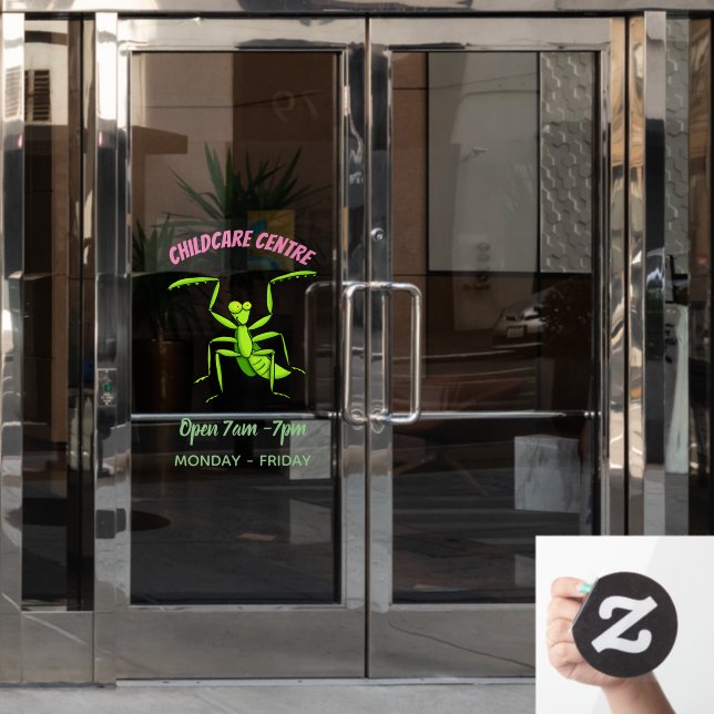 Vinilos Para Cristales Divertido ilustracion personalizado de mantis de o (Puerta de oficina)