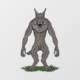 Vinilos Para Cristales Dogman Cryptid o Werewolf