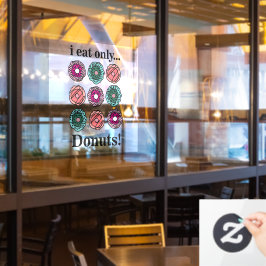 Vinilos Para Cristales Donas Como Solo Donas Restaurante