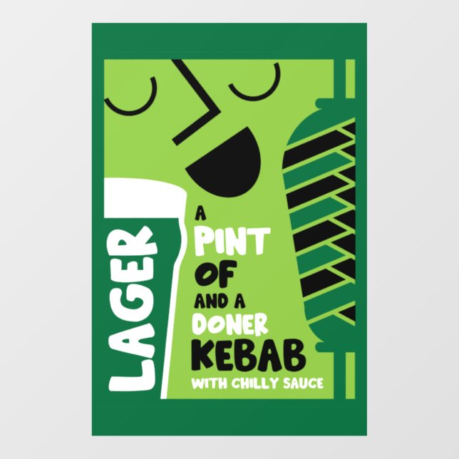 Vinilos Para Cristales Doner Kebab (Hoja)