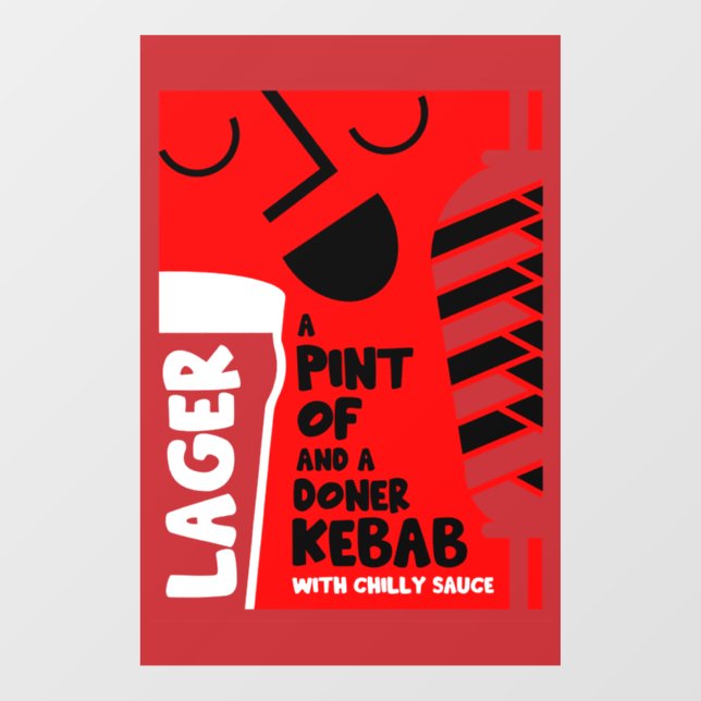 Vinilos Para Cristales Doner Kebab (Hoja)