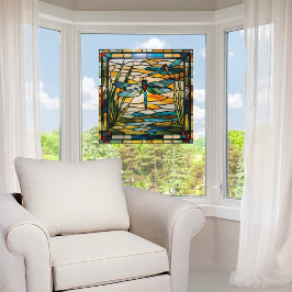 Vinilos Para Cristales Dragonfly de vidrio con manchas falsas