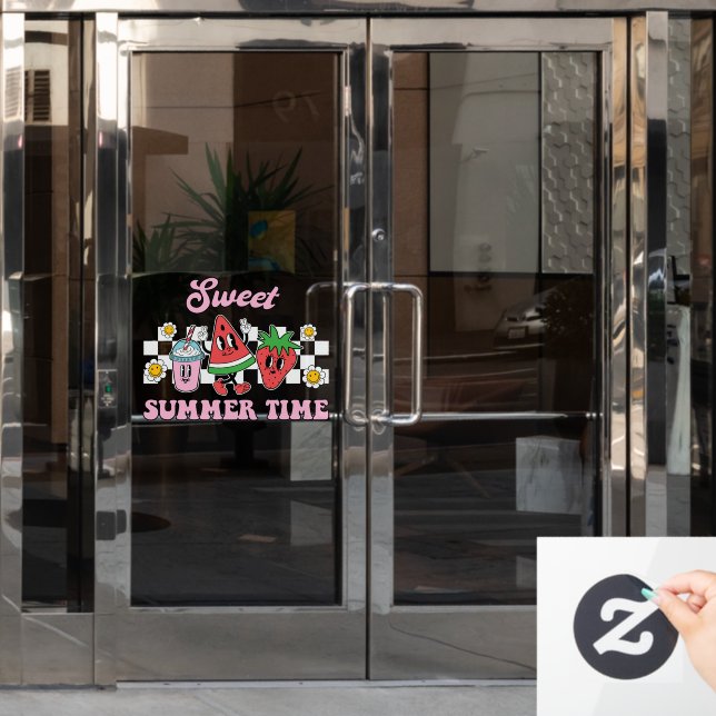 Vinilos Para Cristales Dulce Verano Tiempo (Puerta de oficina)