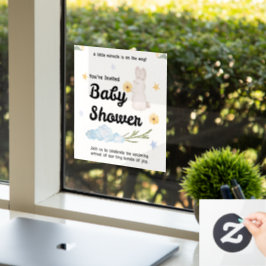 Vinilos Para Cristales Dulces Comienzos: Baby Shower Minimalista