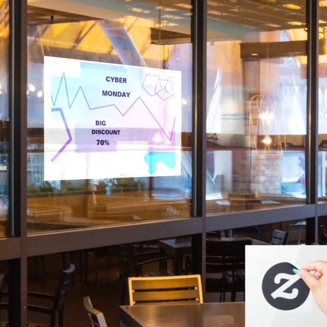 Vinilos Para Cristales E-commerce Cyber Monday Deal (ventana del restaurante)