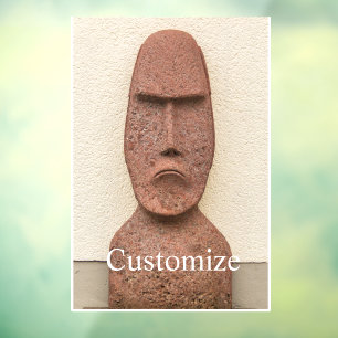 Vinilos Para Cristales Easter Island Moai Head Thunder_Cove