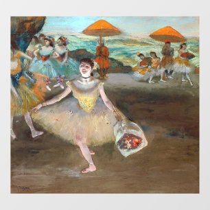 Vinilos Para Cristales Edgar Degas - Bailarina con Bouquet, inclinándose
