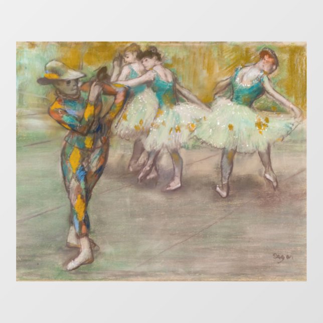 Vinilos Para Cristales Edgar Degas - Danza Harlequin (Hoja)