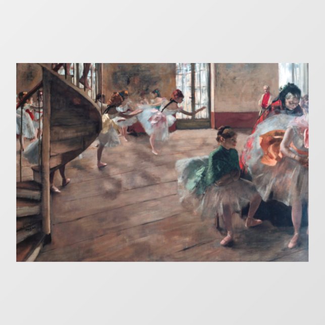 Vinilos Para Cristales Edgar Degas - El ensayo (Hoja)