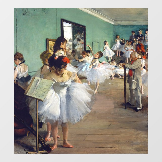 Vinilos Para Cristales Edgar Degas - La clase de danza (Hoja)