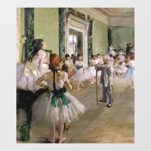 Vinilos Para Cristales Edgar Degas - La clase de danza (Hoja)