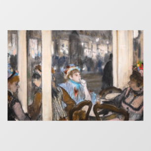 Vinilos Para Cristales Edgar Degas - Mujeres en una terraza cafetería por