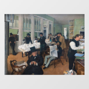 Vinilos Para Cristales Edgar Degas - Oficina de algodón en Nueva Orleans