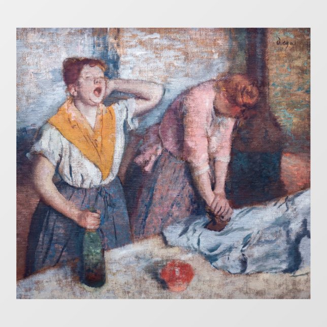 Vinilos Para Cristales Edgar Degas - Planchado femenino (Hoja)