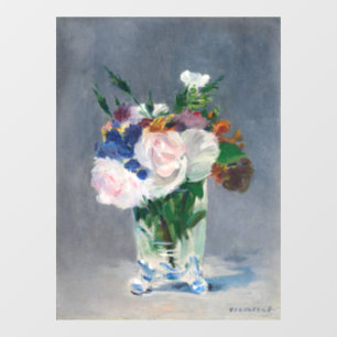 Vinilos Para Cristales Edouard Manet - Flores en una bolsa de cristal