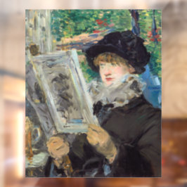 Vinilos Para Cristales Edouard Manet - Mujer leyendo