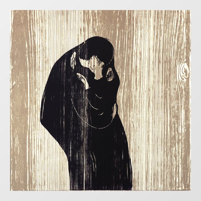 Vinilos Para Cristales Edvard Munch - El beso IV (Hoja)