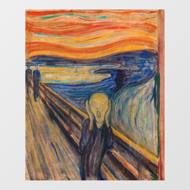 Vinilos Para Cristales Edvard Munch - El Grito 1893 (Hoja)