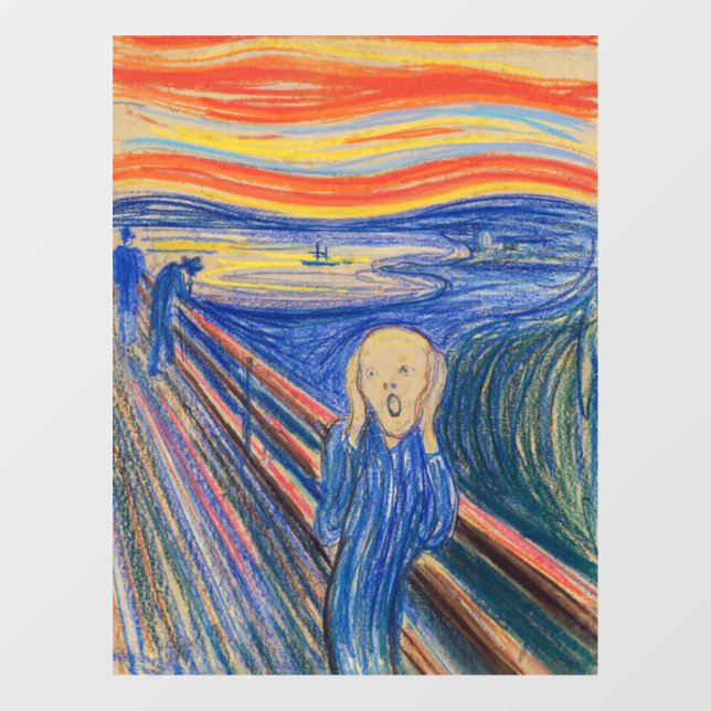 Vinilos Para Cristales Edvard Munch - El Grito 1895 (Hoja)