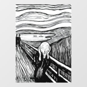 Vinilos Para Cristales Edvard Munch - La litografía de la crema