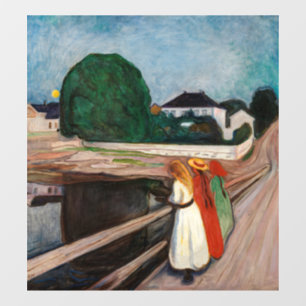 Vinilos Para Cristales Edvard Munch - Los Chicas en el puente