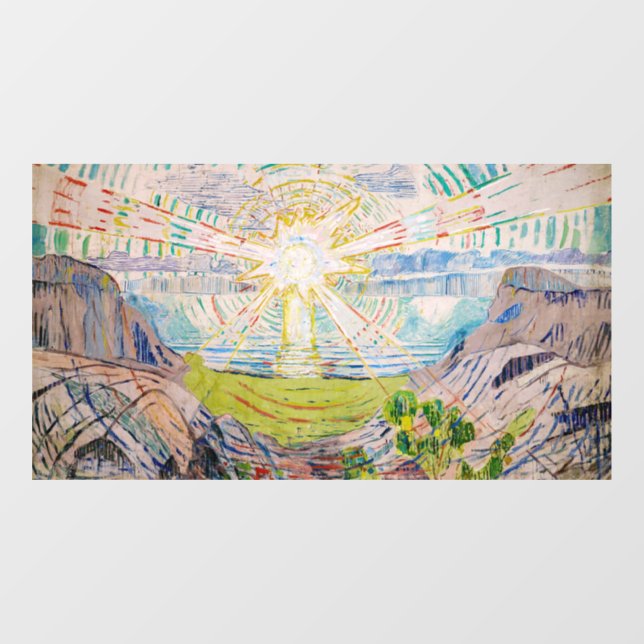 Vinilos Para Cristales Edvard Munch - The Sun 1910 (Hoja)