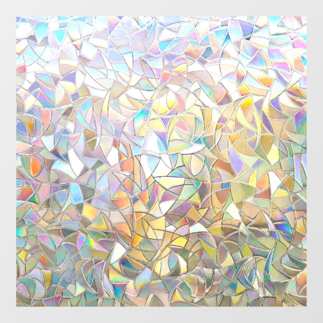 Vinilos Para Cristales Efecto de vidrio tintado prismático - Arcoíris pri (Hoja)