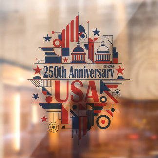 Vinilos Para Cristales El 250 aniversario de Estados Unidos
