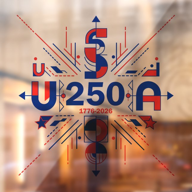 Vinilos Para Cristales El 250 aniversario de Estados Unidos (Hoja 2)