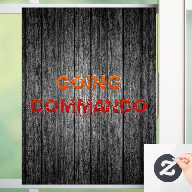Vinilos Para Cristales El comando Going Commando de SlipperyJoe atrevida  (Hogar)