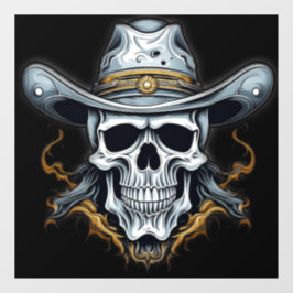 Vinilos Para Cristales El esqueleto de Cowboy