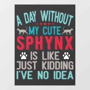 Vinilos Para Cristales El propietario canadiense de Sfinx Sairless Sphynx