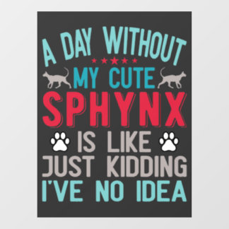 Vinilos Para Cristales El propietario canadiense de Sfinx Sairless Sphynx