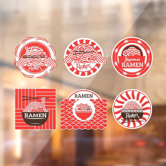 Vinilos Para Cristales El Restaurante Sirve Fideos Japoneses De Ramen (Hoja 2)