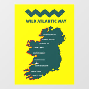 Vinilos Para Cristales El salvaje viaje marítimo de Irlanda