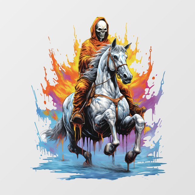 Vinilos Para Cristales El sombrío Reaper del salvaje Oeste (Hoja)