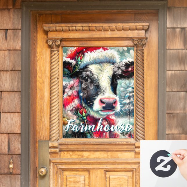 Vinilos Para Cristales El sueño de las vacas en tiempos más cálidos Verde (Puerta de casa)