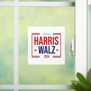 Vinilos Para Cristales Elección de Campaña de Harris Walz