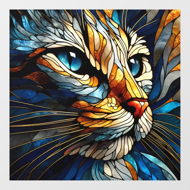 Vinilos Para Cristales Elegancia de Whiskered - AI (Hoja)