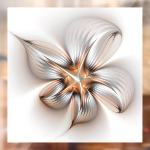 Vinilos Para Cristales Elegancia floral modernidad Resumen arte fractal