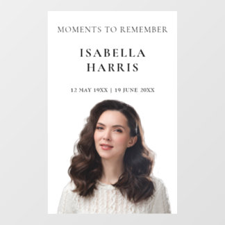 Vinilos Para Cristales Elegant Chic Celebration of Life Window Cling