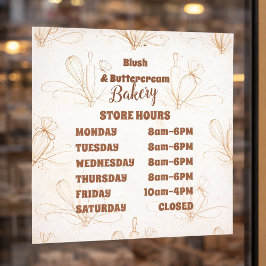 Vinilos Para Cristales Elegant Pastel Bakery Branding