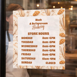 Vinilos Para Cristales Elegant Pastel Bakery Branding