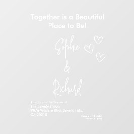 Vinilos Para Cristales Elegant White Weddings Celebrating Love Romance