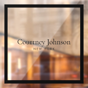 Vinilos Para Cristales Elegante Boutique de Lujo Minimalista 