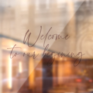 Vinilos Para Cristales Elegante caligrafía Script Vintage Bohemian Modern