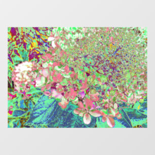 Vinilos Para Cristales Elegante Coral y Chartreuse Limelight Hydrangea