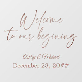 Vinilos Para Cristales Elegante guión caligráfico simple bohemio moderno