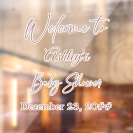 Vinilos Para Cristales Elegante guión caligráfico simple bohemio moderno